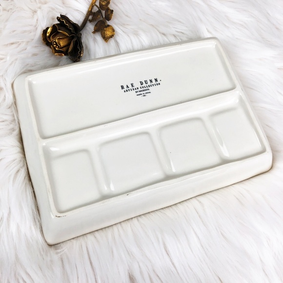 Rae Dunn "KISS AND MAKEUP" Tray Organizer NEW - Picture 6 of 8